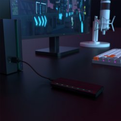 AISENS CAJA EXTERNA M.2 RGB GAMING ASM2-RGB011GR SATA/NVME A USB3.1 GEN2, NEGRA