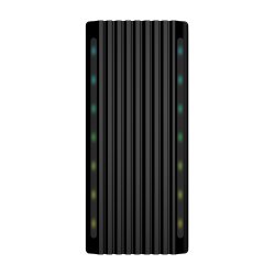 AISENS CAJA EXTERNA M.2 RGB GAMING ASM2-RGB011GR SATA/NVME A USB3.1 GEN2, NEGRA