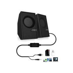 CONCEPTRONIC ALTAVOZ ORDENADOR BUETOOTH 6W CON CONEXION USB Y JACK ADICIONAL