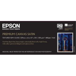 Epson GF Papel Premium Canvas Satin, 13&quot  x 6.1m, 350g/m2
