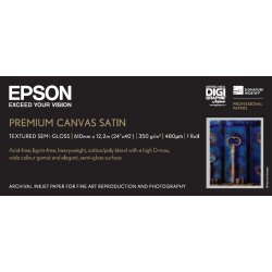Epson GF Papel Premium Canvas Satin, 24&quot  x 12.2m, 350g/m2
