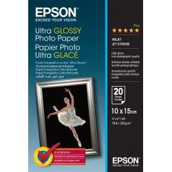 Epson Papel Ultra Glossy Photo Paper 10x15cm (20hojas)