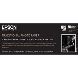 Epson GF papel Photo Traditional 24&quot  x 15,2m - 300 g/m2