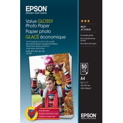 EPSON Value Glossy Photo Paper - A4 - 50 Hojas