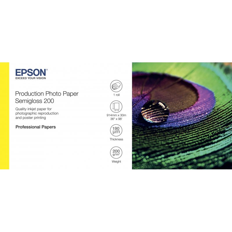 EPSON Production Photo Paper Semigloss 200 36 x 30m