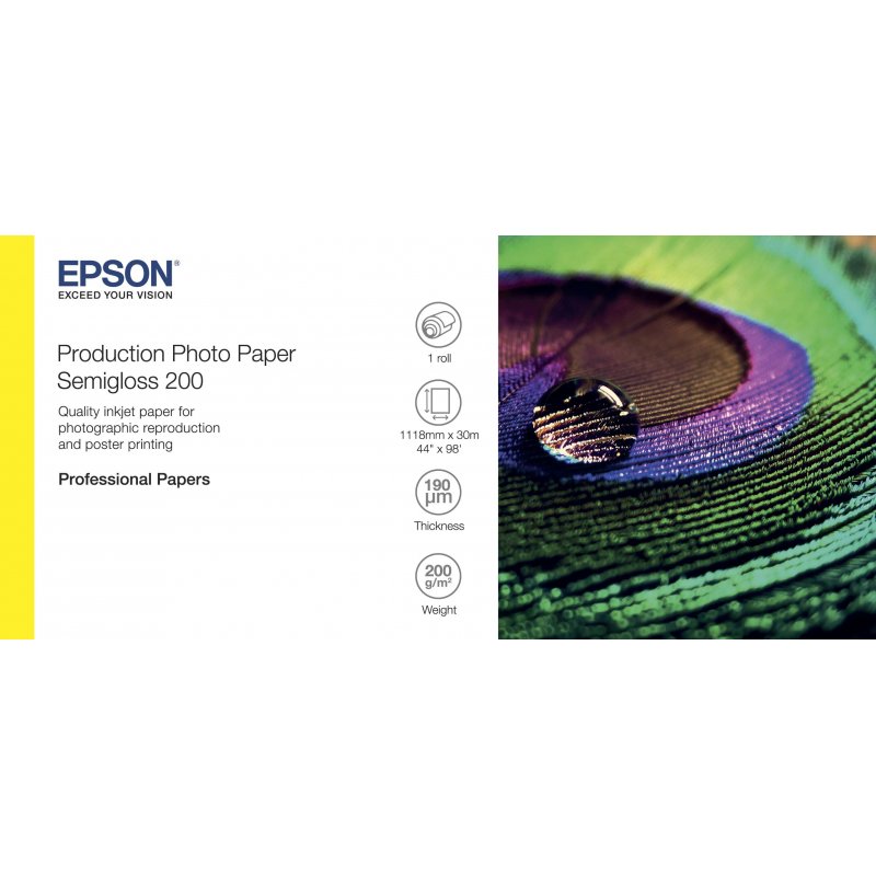 EPSON Production Photo Paper Semigloss 200 44 x 30m