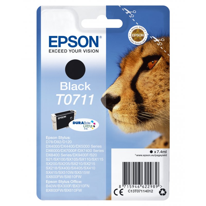 Epson Stylus D-78/92/120/DX-4000/5000/6000/7000F Cartucho Negro