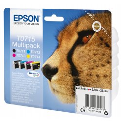 Epson Stylus D-78/92/120 DX-4000/5000/6000/7000F Pack(T0711+T0712+T0713+T0714)(Radiofreciencia)
