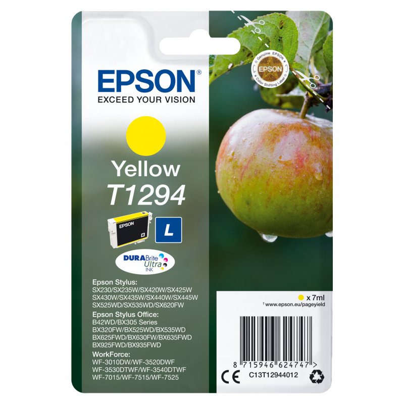 Epson Cartucho Amarillo Stylus SX420W/425W/ Office BX305F/320FW