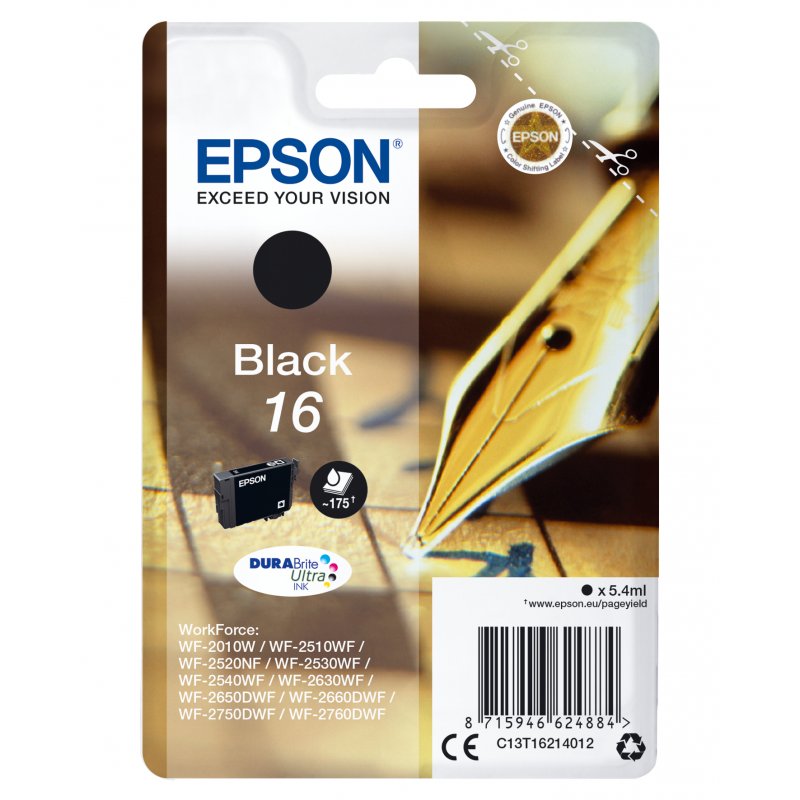 Epson DURABrite Ultra Ink Cartucho Negro 16