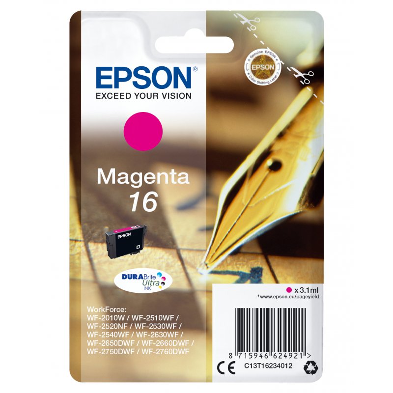 Epson DURABrite Ultra Ink Cartucho Magenta 16