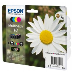 Epson Expression Home XP-102/205/305/405 MultiPack 4 Cartuchos (K,C,M,Y)nº18