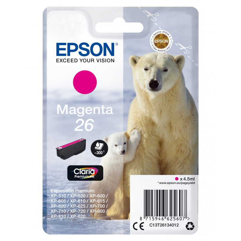 Epson Claria Premium Cartucho Magenta 26