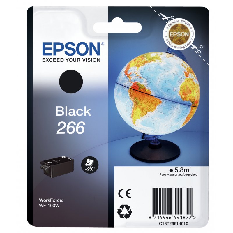 EPSON Singlepack Black WF-100W 266 ink cartridge