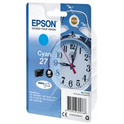 Epson WorkForce WF-3000 y WF-7000 Cartucho Cian nº27  (etiqueta RF)