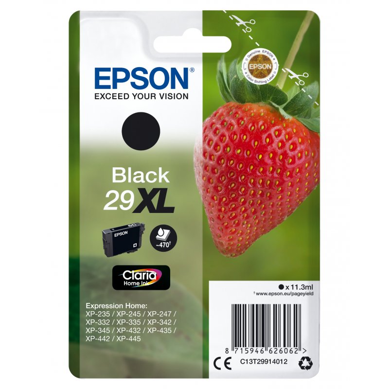 EPSON Expression Home XP-235 Cartucho Negro 29XL  RF+AM