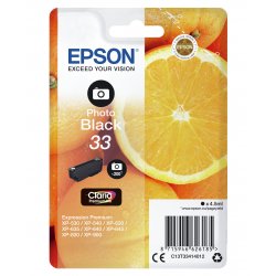 EPSON Expression Home XP-530/XP630/XP635/XP830 Cartucho Negro Foto Nº33 RF+AM