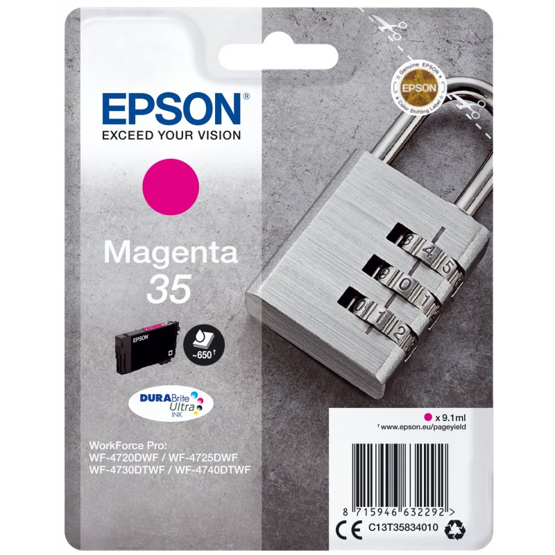 EPSON Singlepack Magenta 35 DURABrite Ultra Ink