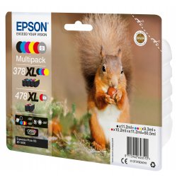 EPSON Multipack 6-colours 478XL Claria Photo HD Ink RF+AM