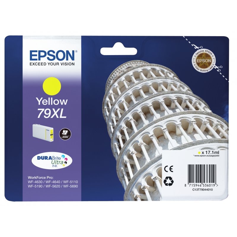 Epson Cartucho Amarillo 79XL 2000 paginas WorkForce Pro WF-5xxx Series