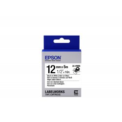 EPSON Cartucho de etiquetas Iron on LK-4WBQ Black/White 12mm (5m)