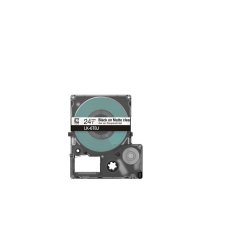 EPSON Cartucho de etiquetas Matte Tape   Clear/Black 24mm(8m)   LK-6TBJ