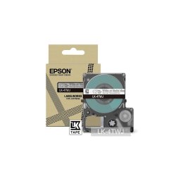 EPSON Cartucho de etiquetas Matte Tape   Clear/White 12mm(8m)   LK-4TWJ