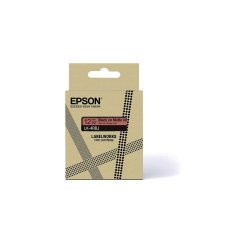EPSON Cartucho de etiquetas Matte Tape   Red/Black 12mm(8m)   LK-4RBJ