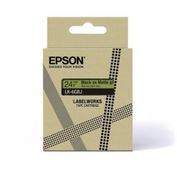 EPSON Cartucho de etiquetas Matte Tape   Green/Black 18mm(8m)   LK-5GBJ