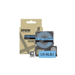 EPSON Cartucho de etiquetas Matte Tape   Blue/Black 24mm(8m)   LK-6LBJ