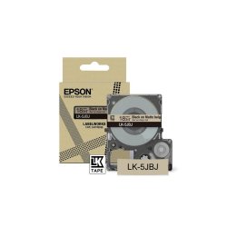 EPSON Cartucho de etiquetas Matte Tape   Beige/Black 18mm(8m)   LK-5JBJ