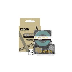 EPSON Cartucho de etiquetas Metallic Tape   Clear/Gold 24mm(9m)   LK-6TKN