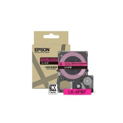 EPSON Cartucho de etiquetas Colour Tape   Fluorescent Pink/Black 12mm(5m)   LK-4PBF