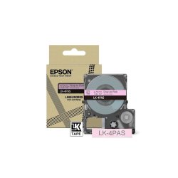 EPSON Cartucho de etiquetas Colour Tape   Pink/Grey 12mm(8m)   LK-4PAS