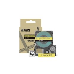 EPSON Cartucho de etiquetas Colour Tape   Yellow/Grey 12mm(8m)   LK-4YAS