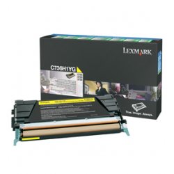 LEXMARK C-736, X-736/738 Toner Amarillo Alto rendimiento Retornable
