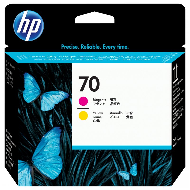 HP Photosmart Pro B9180/DesignJet Z3200 Nº70 Cabezal de impresion Magenta y amarillo