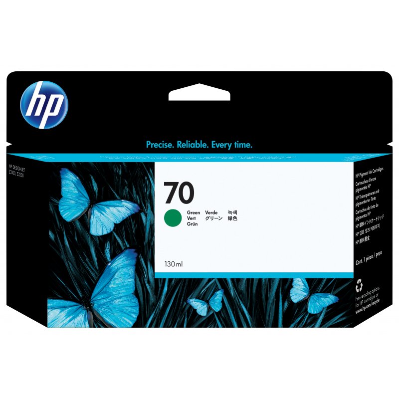 HP Designjet Z3100/Z3200 Nº70 Cartucho verde