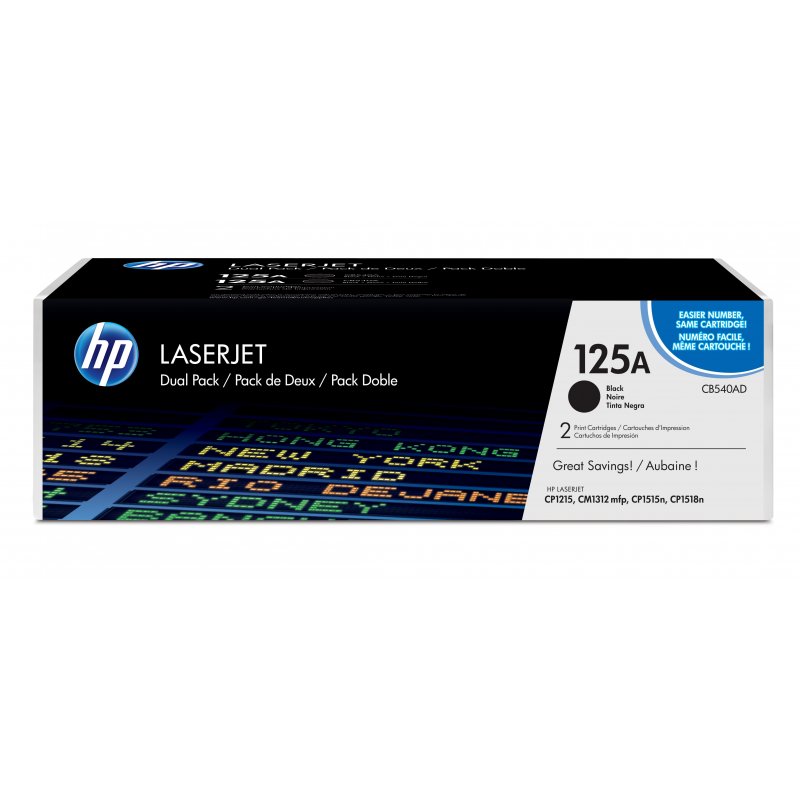 HP Laserjet CP1210, CM131 Toner negro nº125A (Pack 2)