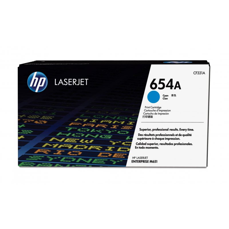 HP LaserJet 654A Toner Cian