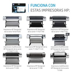 HP Designjet Cartucho Negro mate nº726 300ml