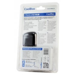 COOLBOX HUB USB 7 PUERTOS (4 USB3.0) ALIMENTADO CON FIJACION MAGNETICA