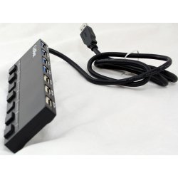 COOLBOX HUB USB 7 PUERTOS (4 USB3.0) ALIMENTADO CON FIJACION MAGNETICA