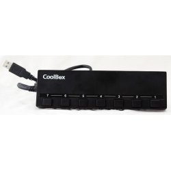 COOLBOX HUB USB 7 PUERTOS (4 USB3.0) ALIMENTADO CON FIJACION MAGNETICA