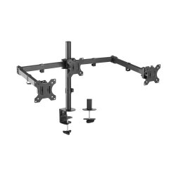 AISENS - SOPORTE DE MESA ECO GIRATORIO E INCLINABLE PARA 3 MONITORES 7KG (3 PIVOTES, 2 BRAZOS) DE 13