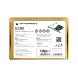 CONCEPTRONIC 2-Port USB 3.2 Gen 2 PCIe Card