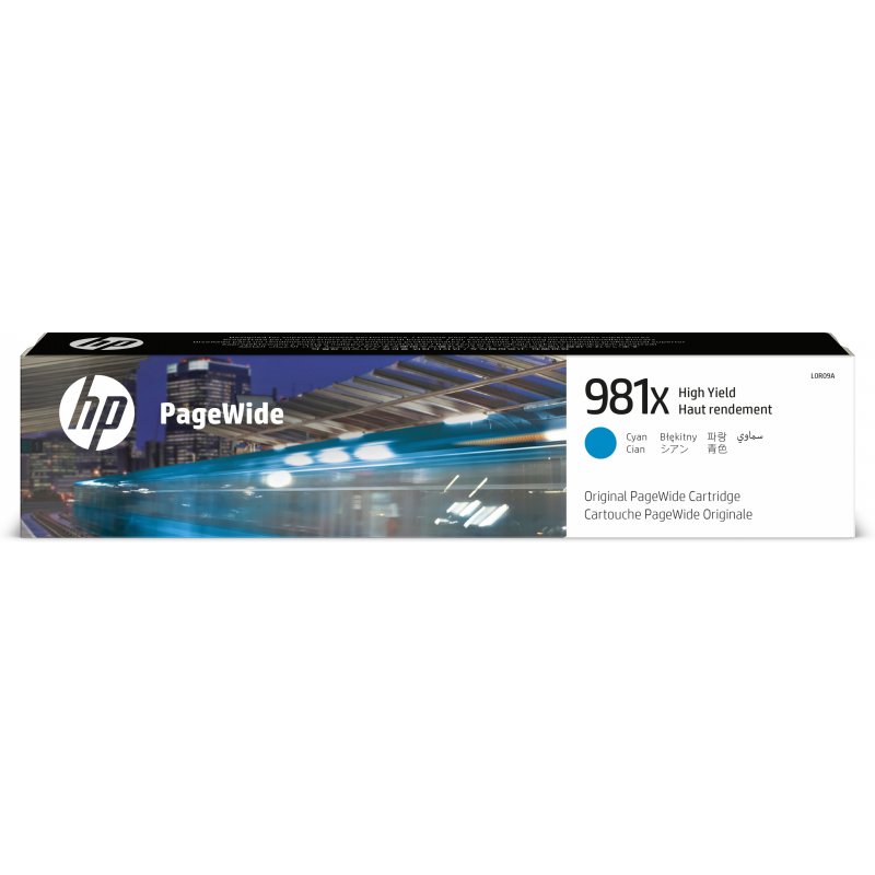 HP PageWide Enterprise Color 556 / MFP 586 Cartucho de Alta capacidad Cyan nº981X