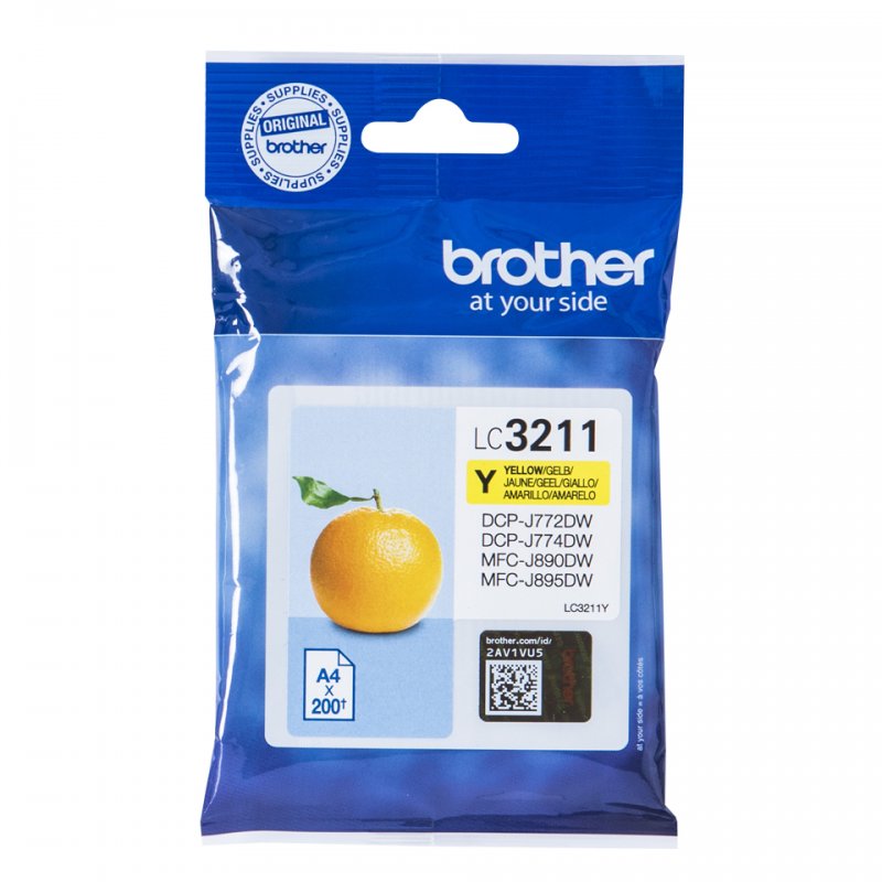 BROTHER Cartucho tinta  Amarillo LC3211Y