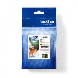 BROTHER pack de 4 cartuchos de tinta negro cian magenta y amarillo lc426val/LC426VAL