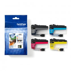 BROTHER pack de 4 cartuchos de tinta negro cian magenta y amarillo lc426val/LC426VAL